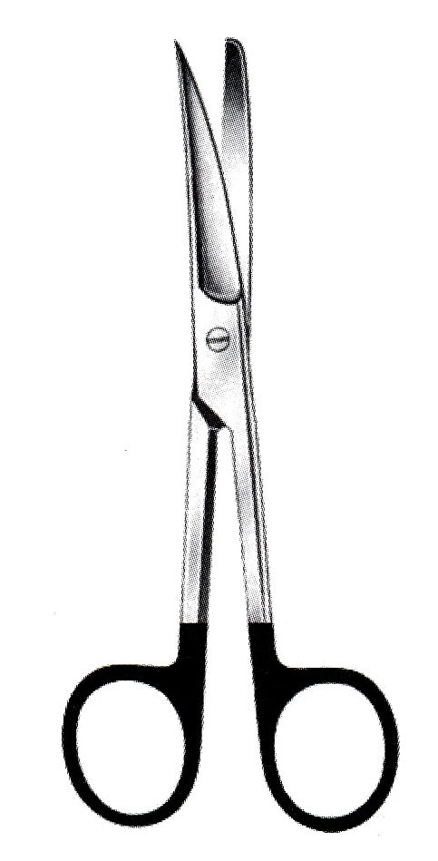 SİYAH SAPLI SÜPER KESKİN MAKAS S/K EĞRİ 20CM